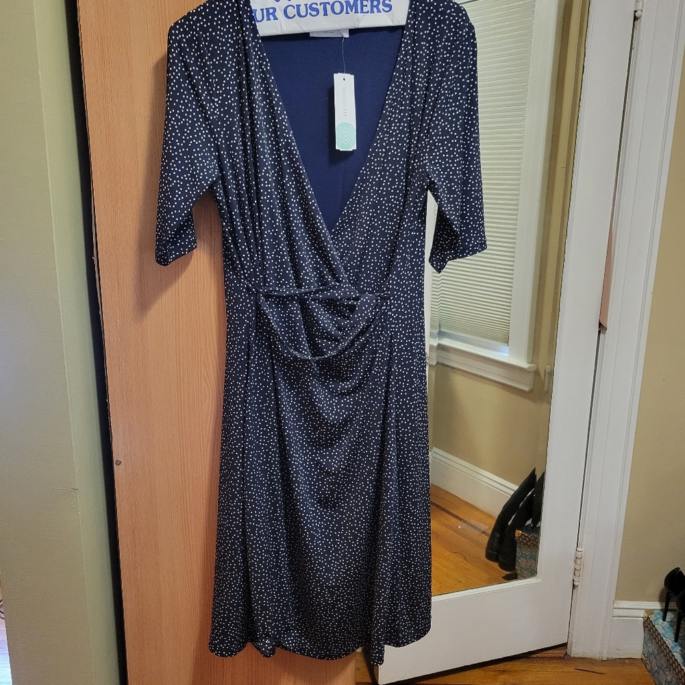 Maternity/nursing wrap dress